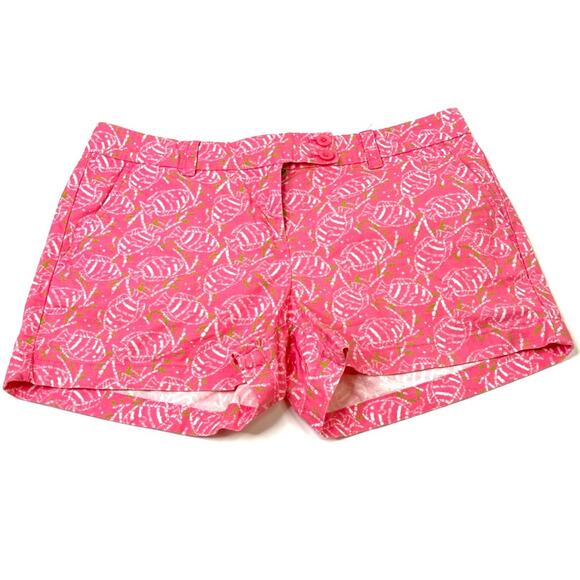 Vineyard Vines | Pink Fish Pattern Shorts Summer Colorful Vacation 100% Cotton 4 - Picture 1 of 7